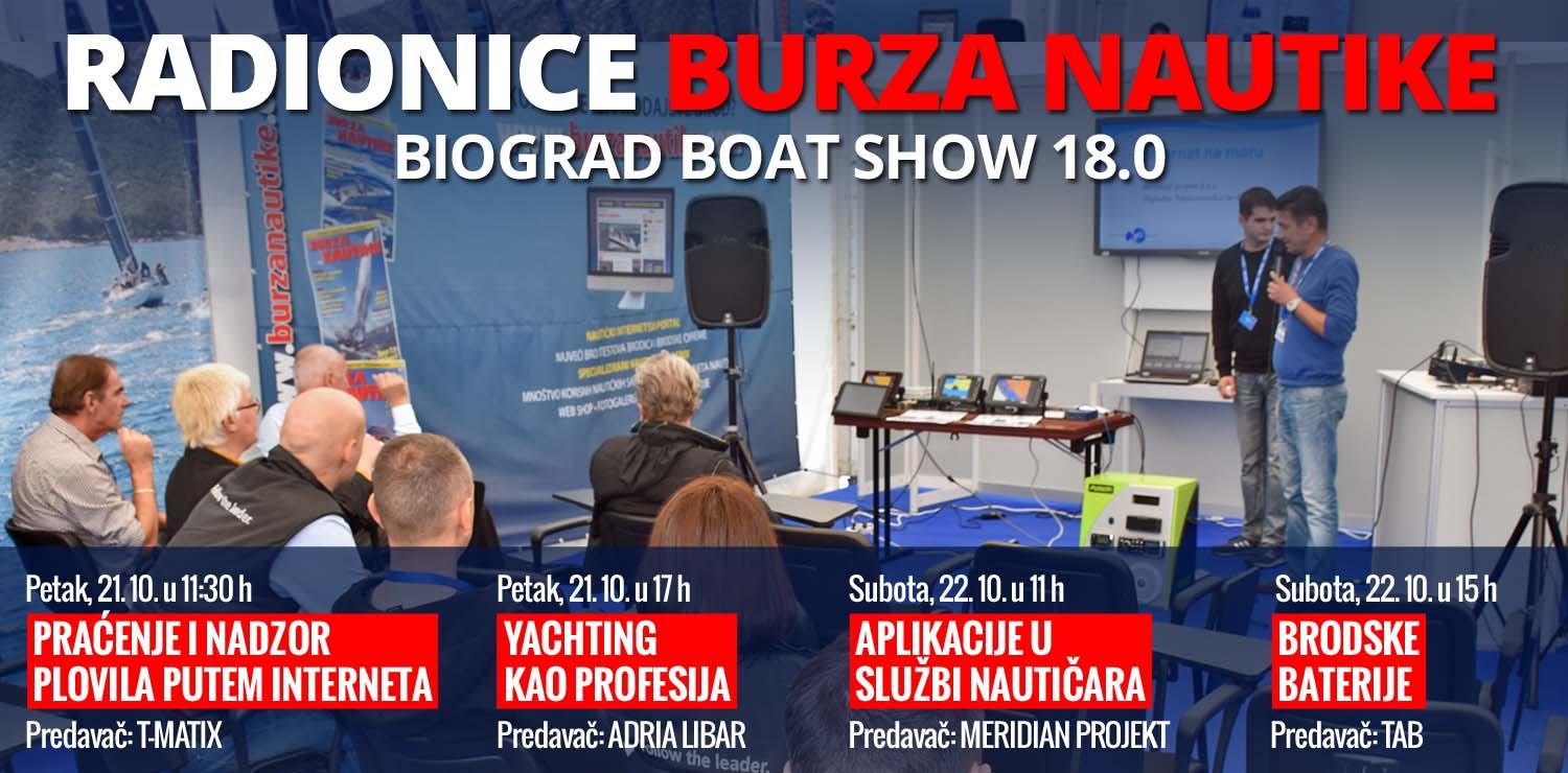 Radionice Burze Nautike na Biograd Boat Showu