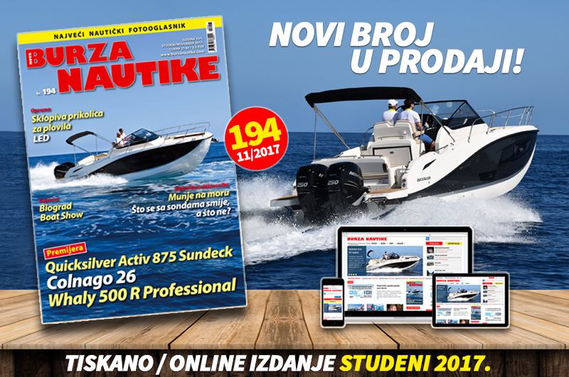 ­Studeni je, nautičari su u zimskom snu, a 194. broj Burze Nautike je tu