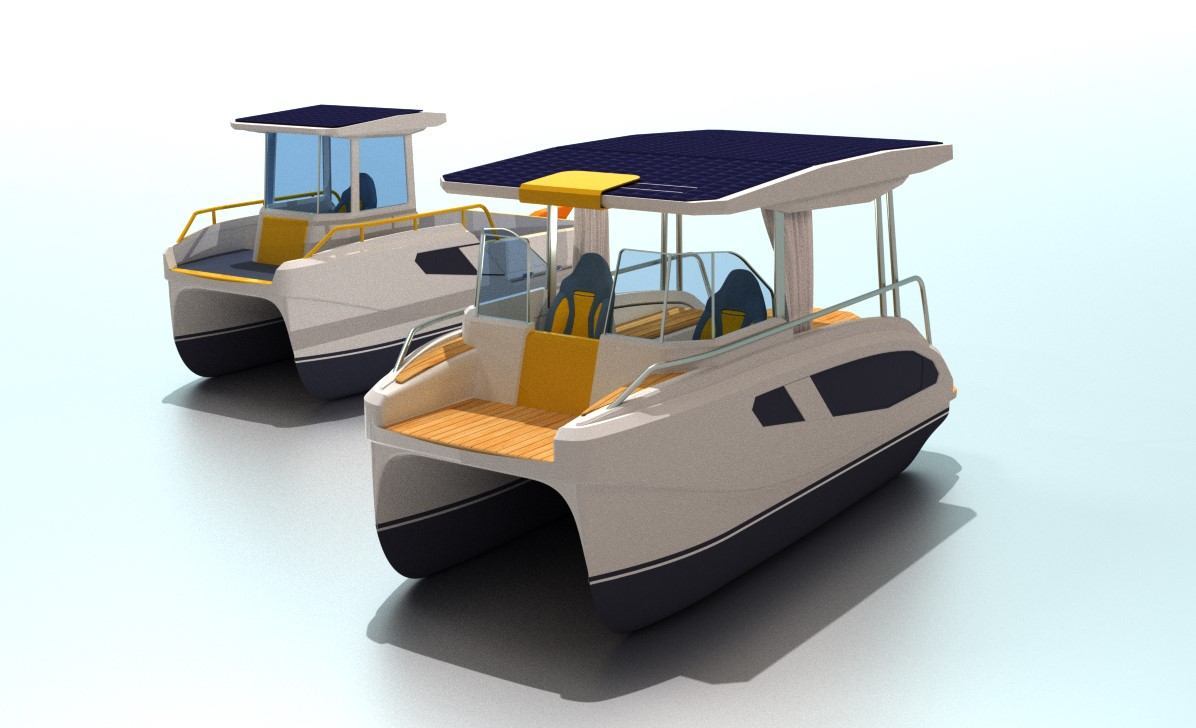 BUMBLEBEE light electric catamaran