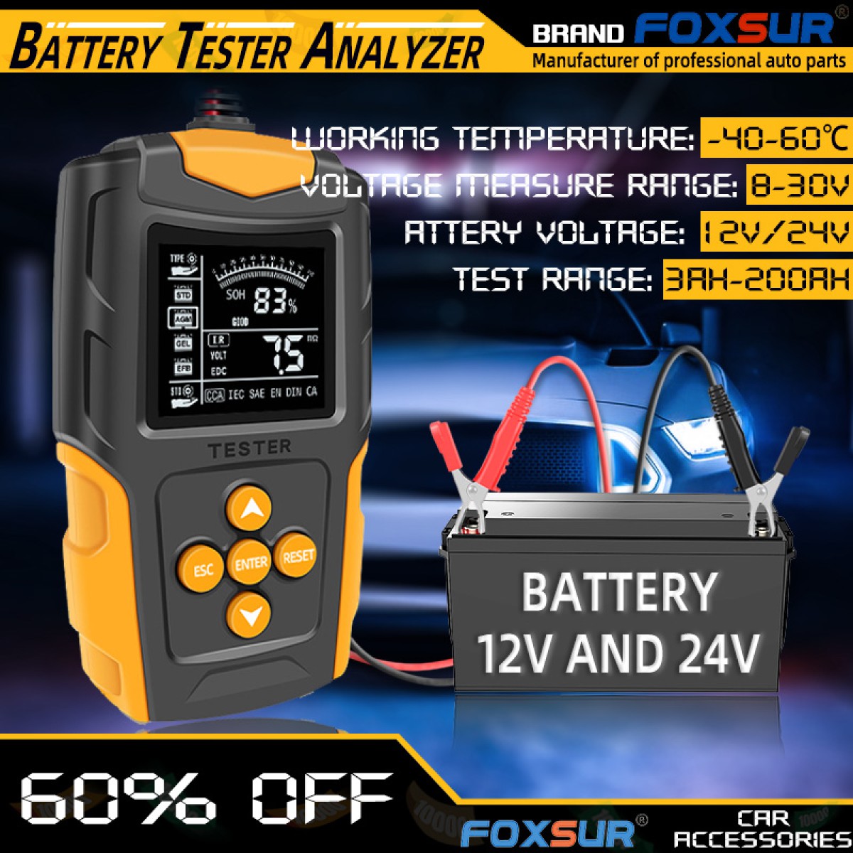 Tester Akumulatora 12V - 24V i Analizator